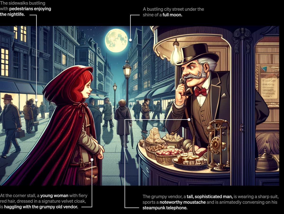 DALL-E 3 is designed to consider all the information provided in the text command during the generation process. Additionally, the prompting is expected to be much more user-friendly and intuitive.