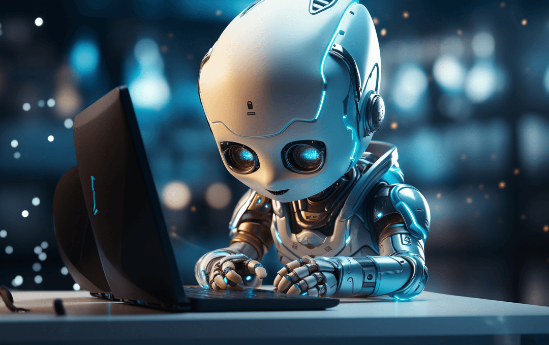 artificial intelligence typing on keyboard 578712ae-c758-4a5a-bfb9-28509739e550