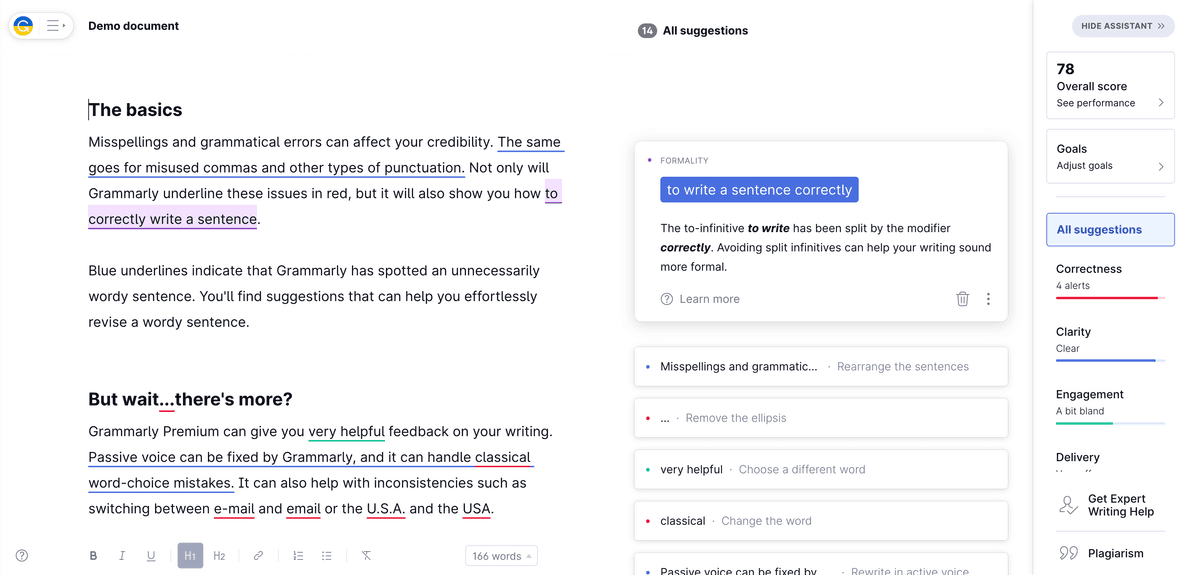 Grammarly demo document